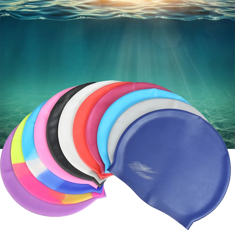 Swim Hat Silicone - Swimming Cap Silicone Waterproof Swim Hat