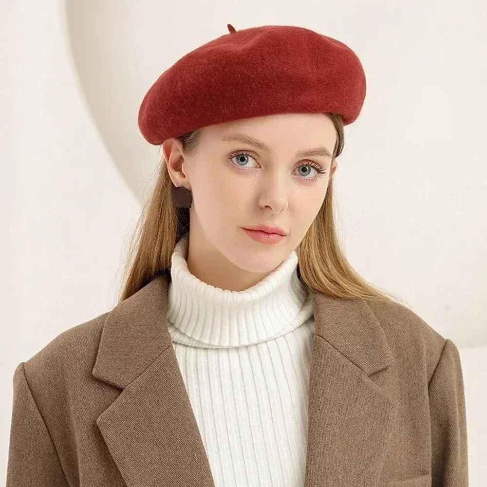 Women Girls Warm Wool Berets H - Beret French Wool recension och pris