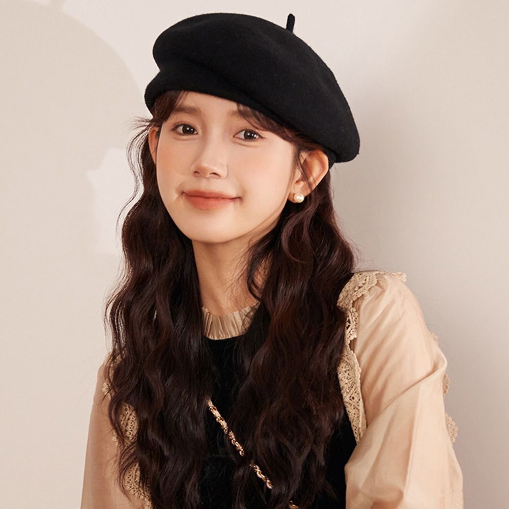 Women Girls Warm Wool Berets H - Beret French Wool recension och pris