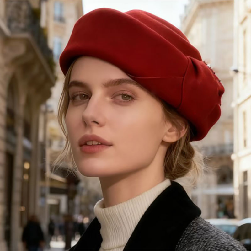 New Classic Wool Felt Beret Wo - Beret French Wool recension och pris