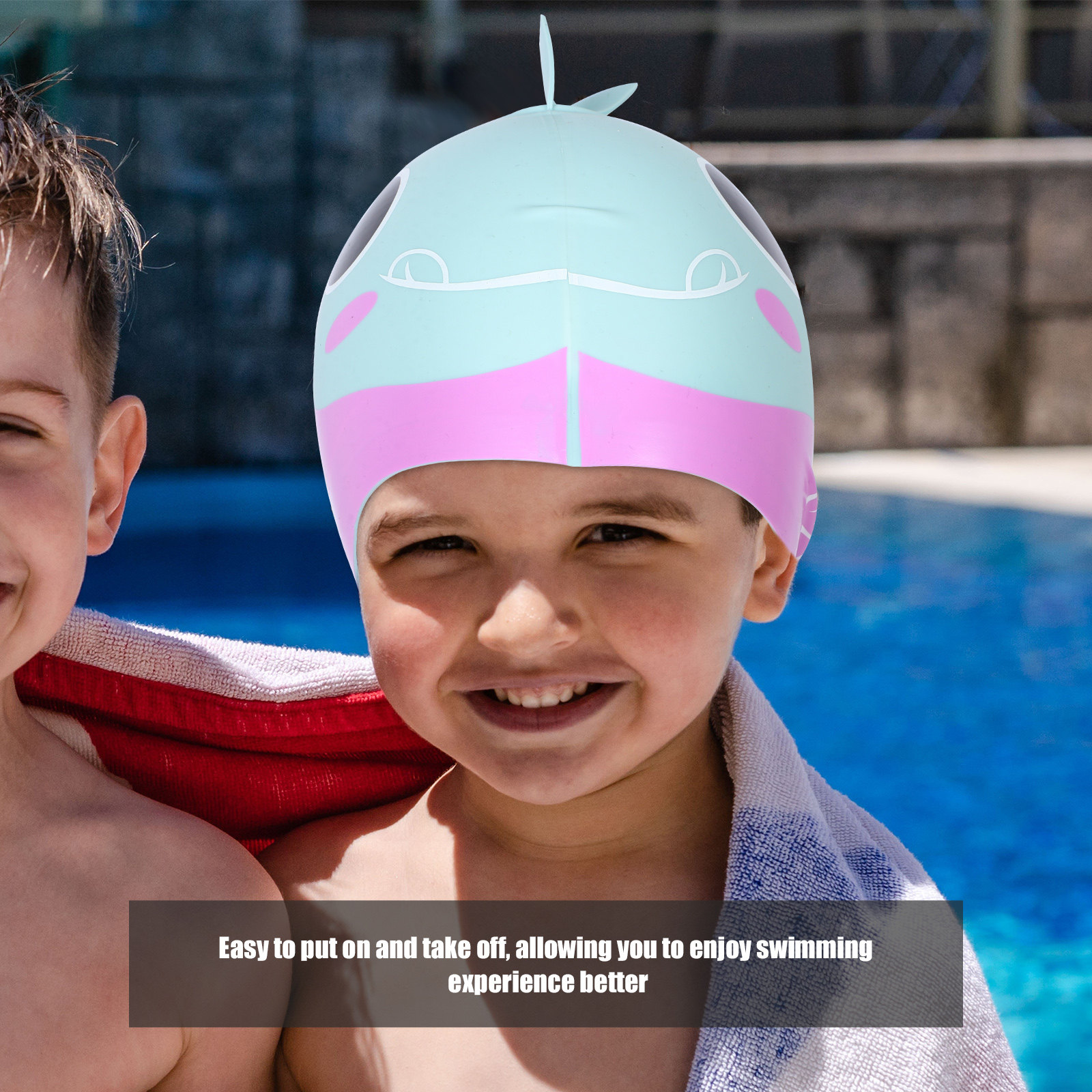 Swimming Cap Hat Childs Cloth  - Swim Hat Silicone recension och pris